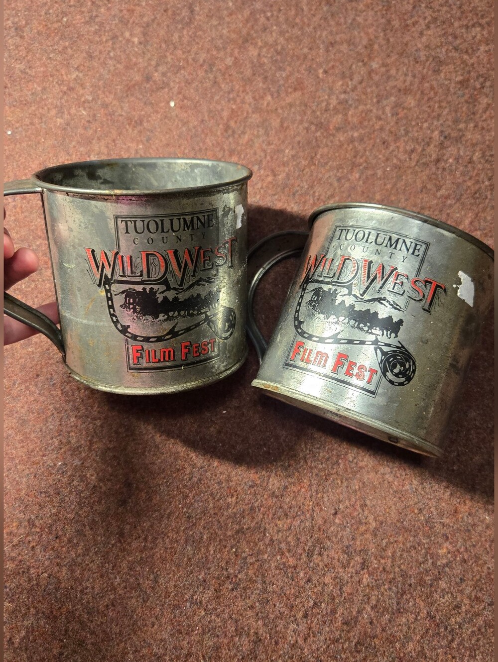 Toulumne Wild West Film Fest Metal Decor Mugs Large Planters Pen Holder Decor